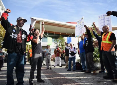 People in the streets