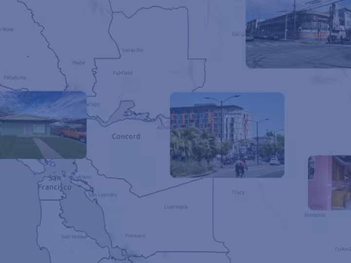 Faded image of map of the Bay Area County