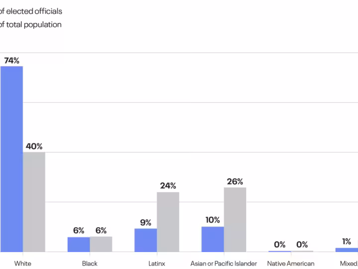 chart of the diversity of electeds in the bay area