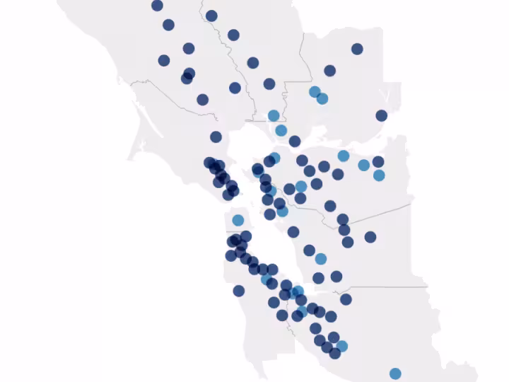 dot map of city council members