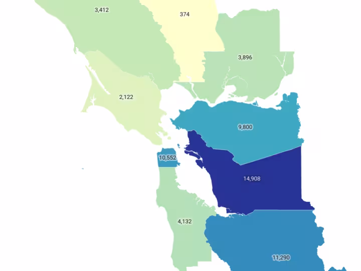 map of renters in bay area